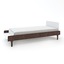 River Twin Bed White/Walnut - Oeuf NYC